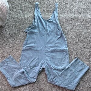 Free people Light Blue Denim Overalls